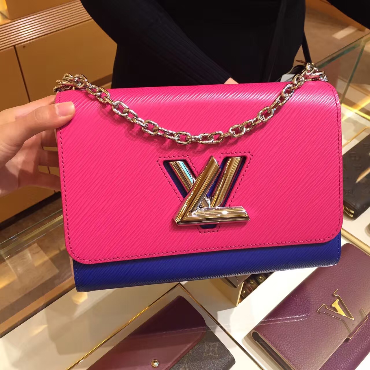 Louis Vuitton Epi Twist MM Bag M42359 Hot Pink